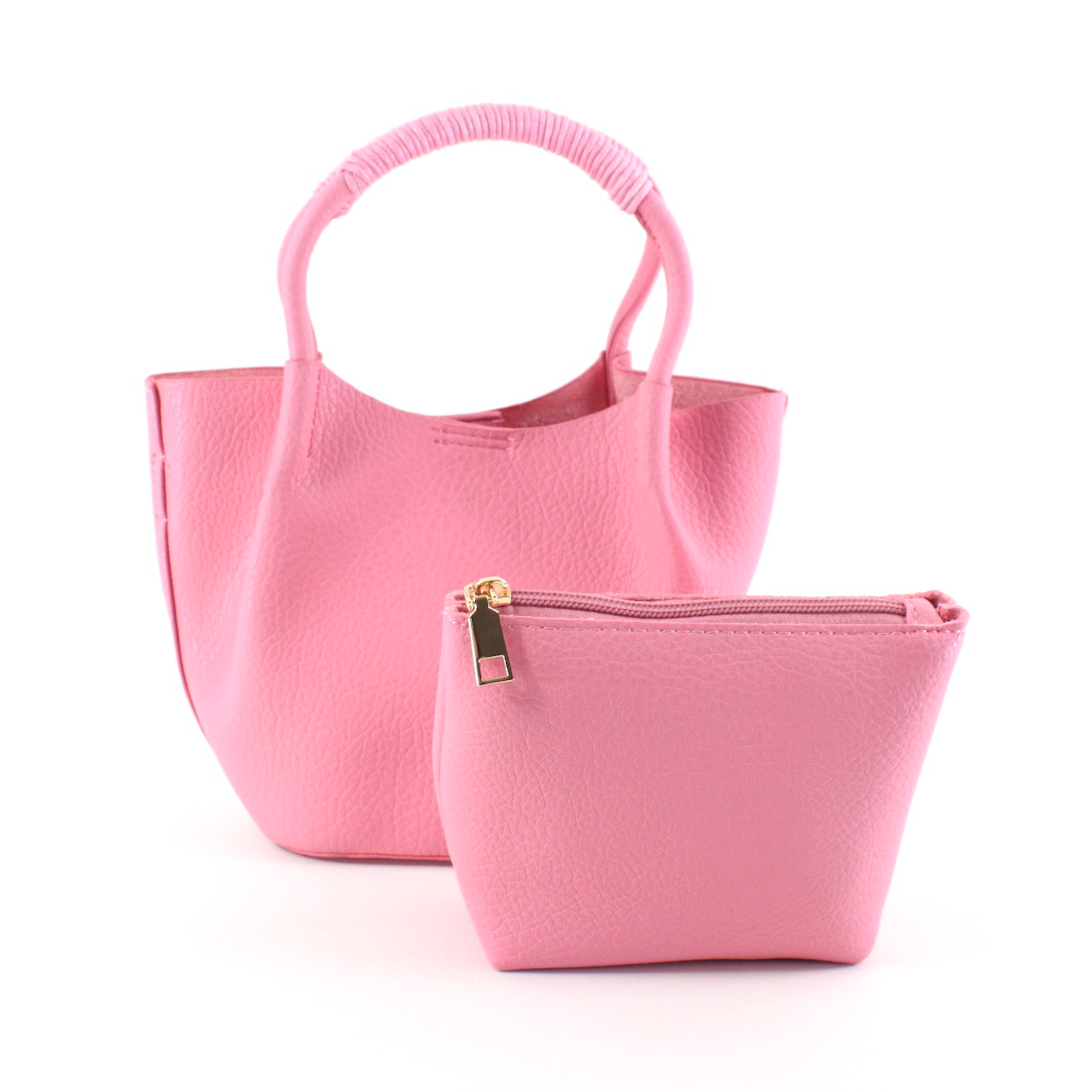 P22174 Small Tote Crossbody Bag w/Cosmetic Pouch: 11 L Yellow