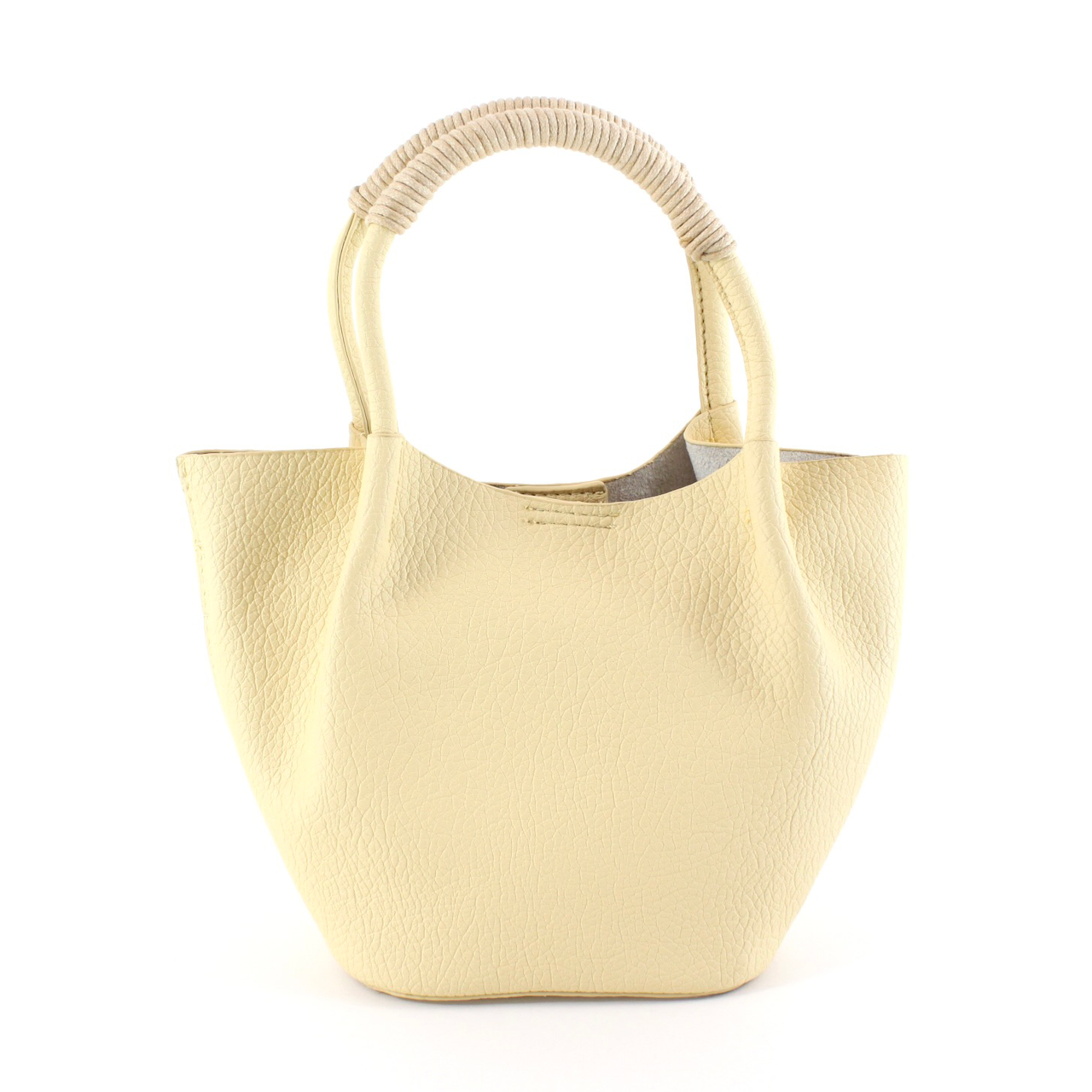 P22174 Small Tote Crossbody Bag w/Cosmetic Pouch: 11 L Yellow